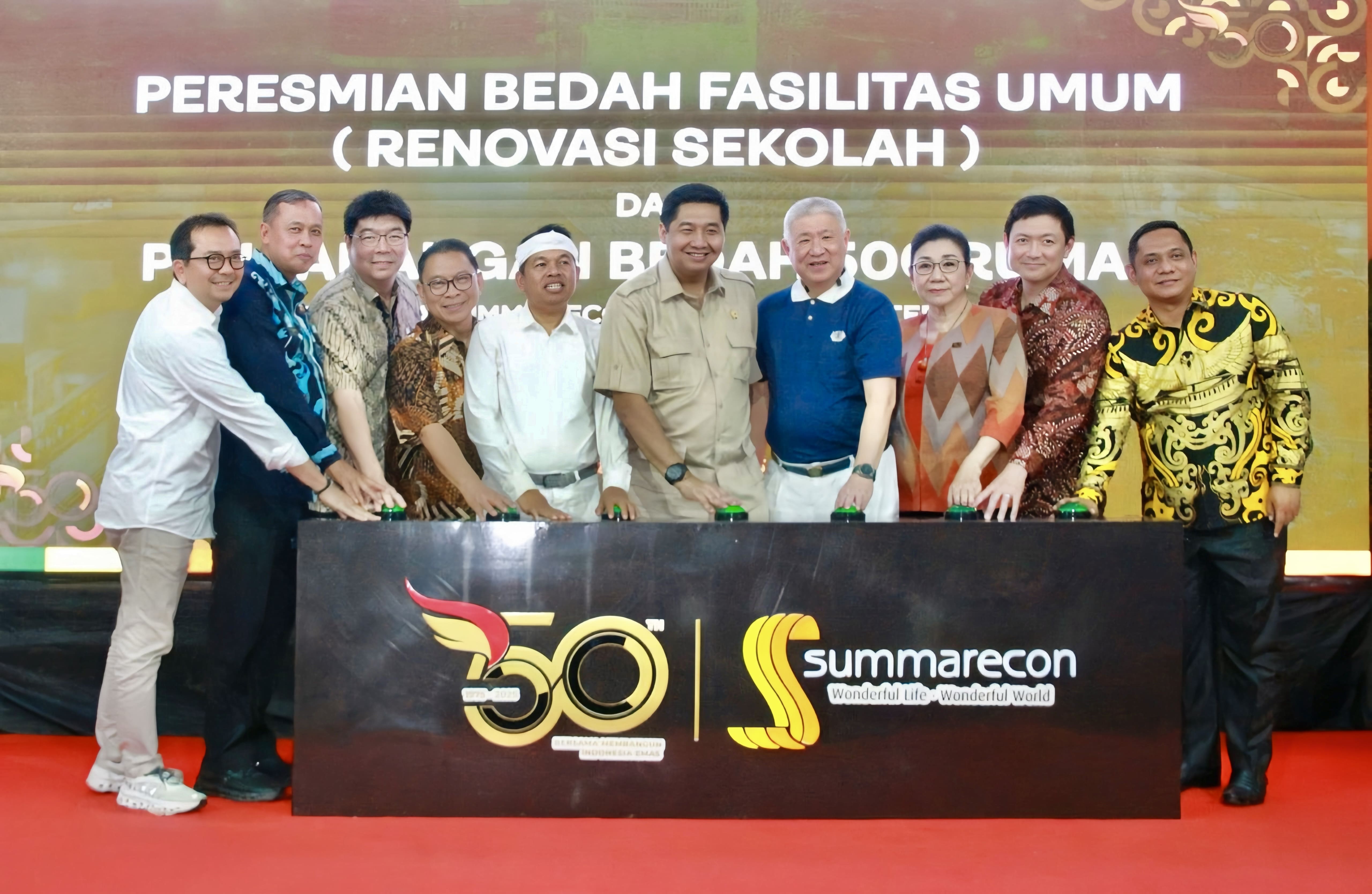 Rayakan HUT Ke-50, Summarecon Agung Perkuat Komitmen ESG melalui Program Bedah Fasum dan 500 Rumah